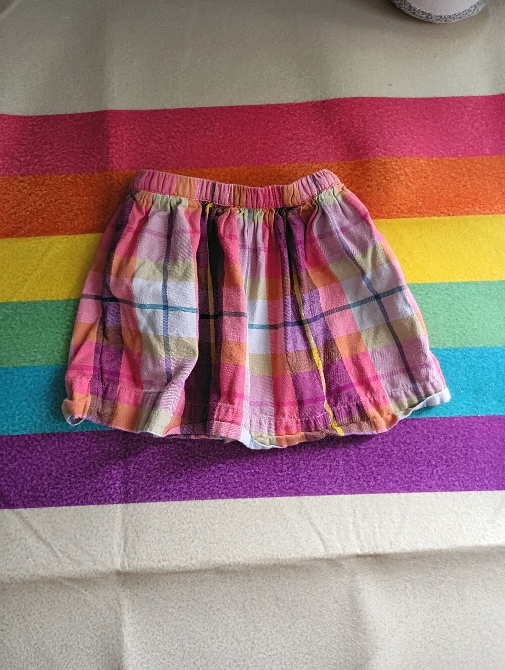 Tea 2 Plaid Skirt With Pockets